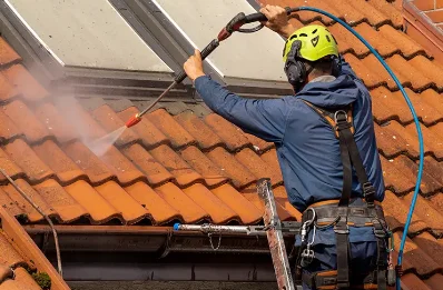 Démoussage et hydrofuge de toiture à Neulles